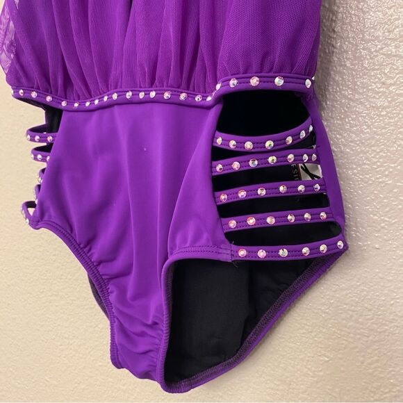 Purple Kids Dance Costume - Picture 4 of 11